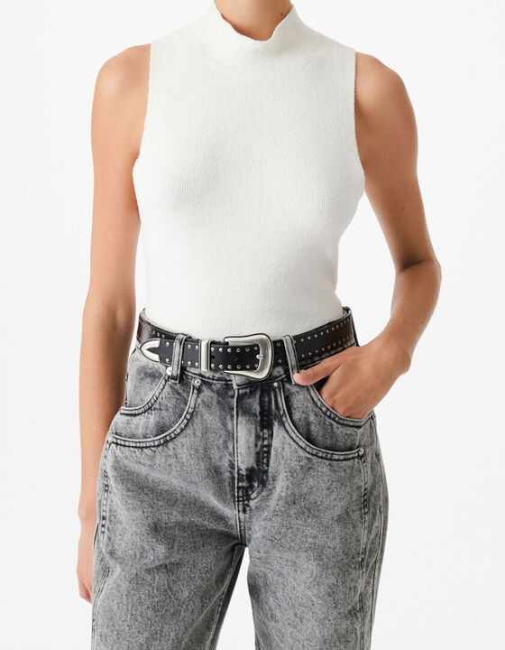 MAX TANK TOP WITH HIGH COLLAR